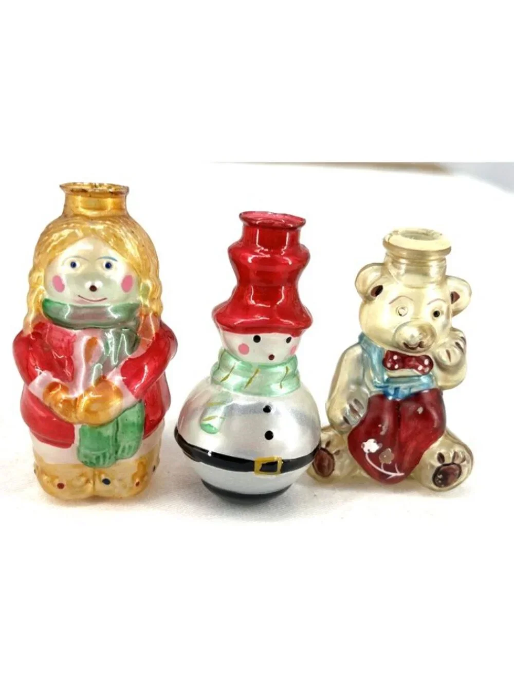 Christmas Tree Light Covers Glass Vintage Blown 3
